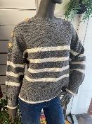 Pull Lotefi gris chiné - An'ge