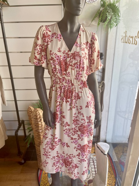 Robe longue Melila blush - An'ge