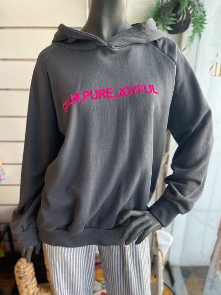 Sweat Noce gris - Message rose - Banditas from Marseille