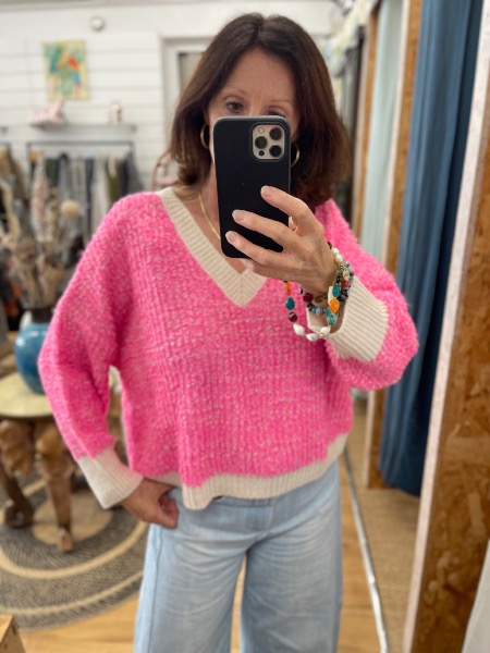 Pull Furetto rose - Banditas from Marseille