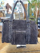 Sac  main Artur cuir chocolat 