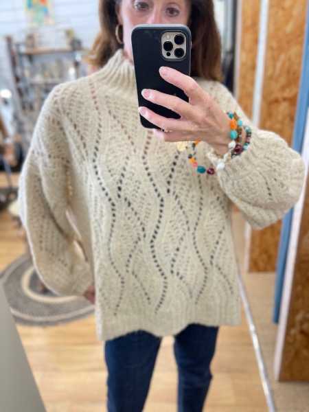 Pull long SAID écru - Banditas from Marseille