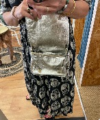 Sac FALCON cuir Argent