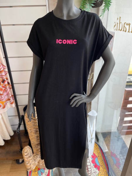 Robe longue Ilona Noir "Iconic"