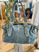 Sac Garance Lacets small cuir kaki