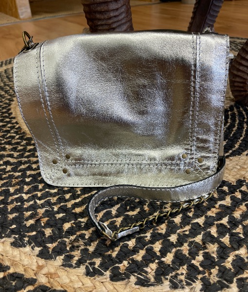 Sac FALCON cuir Argent