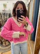 Pull Furetto rose - Banditas from Marseille