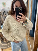 Pull Giada Ecru - Banditas from Marseille