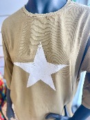 T- shirt BRESCIA MEL camel/écru - Banditas from Marseille