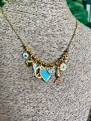 Collier Love Blue - Madamirma