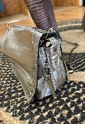 Sac FALCON cuir Argent