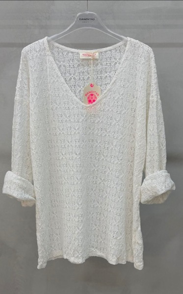 Top dentelle Lucy blanc - Banditas from Marseille 