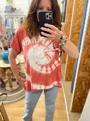 T-shirt Kévin Tie & dye Terracotta - Maison Lipanoï