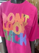 T-shirt Charlie rose fuchsia - Banditas from Marseille