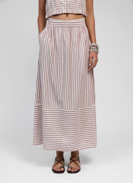 Jupe longue Rabia Framboise - An'ge