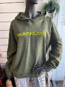 Sweat Noce kaki - Message jaune - Banditas from Marseille