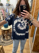 T-shirt Kévin Tie & dye Marine - Maison Lipanoï