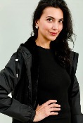 Veste imperméable fourée noire