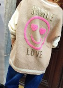 Gilet SMILE LOVE beige