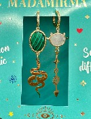 Boucles d’oreilles asymétriques « Serpent » Madamirma