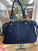 Sac Garance Lacets Large cuir noir