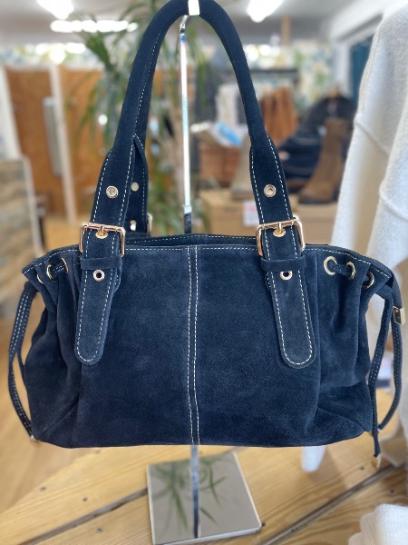 Sac Garance Lacets small cuir noir