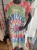 Robe longue T-shirt Raphaël corail 