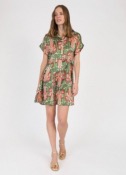 Robe OMINA courte Paola olive An'ge