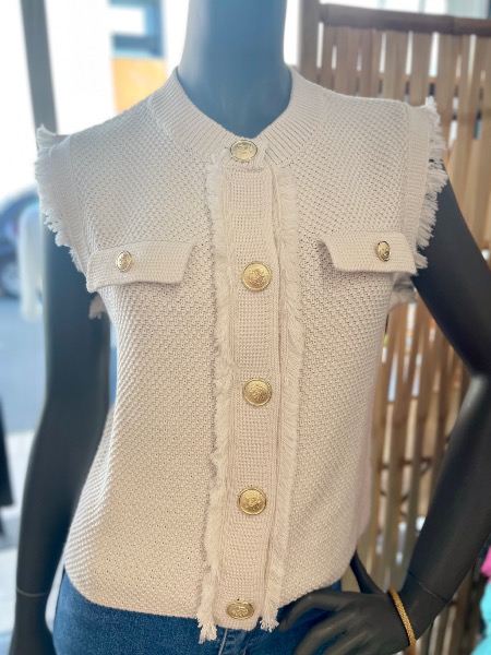 Cardigan Lavayani écru - An'ge