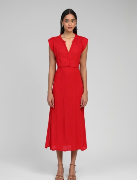 Robe longue rouge Owesta - An'ge