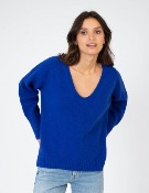 Pull VALDEA bleu roi An'ge