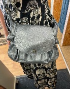 Sac SWAGG cuir Gris métalisé