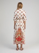 Robe longue Ovintala - Diwan orange - An'ge