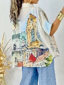 Chemise oversize "Esquisse Italienne"