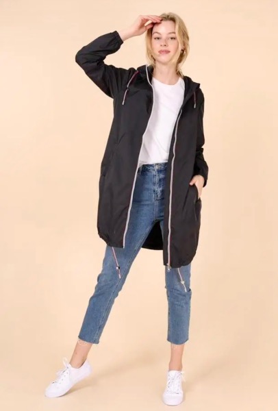 Imperméable Laura long - noir