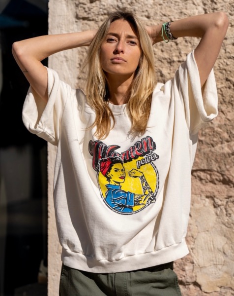 Sweat Crispy écru - Banditas from Marseille