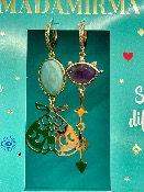 Boucles d’oreilles asymétriques « papillon » Madamirma