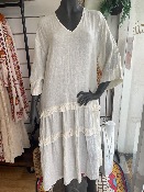 Robe longue Vincent �cru - Banditas from Marseille