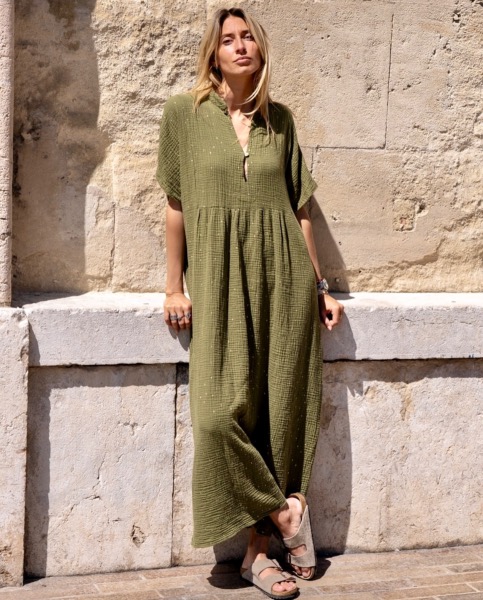 Robe longue Aladdin kaki - Banditas from Marseille