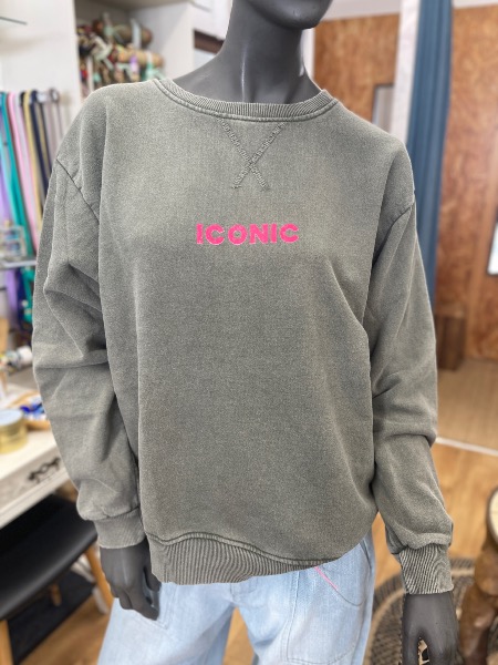 Sweat ICONIC kaki 