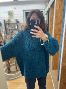 Pull long SAID bleu canard - Banditas from Marseille