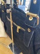 Sac Garance Lacets Large cuir noir