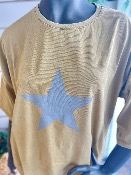 T- shirt BRESCIA MEL camel/gris - Banditas from Marseille