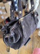 Sac Garance Lacets small cuir chocolat