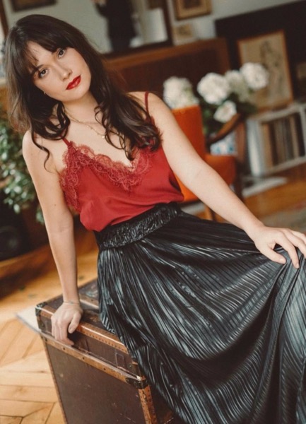 Jupe ALICE plissée noire