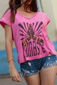 T-Shirt NAMASTE fuchsia