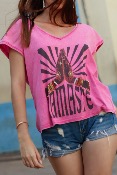 T-Shirt NAMASTE fuchsia