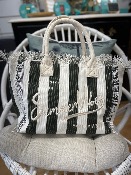 Sac Summer ray� kaki - 100% coton