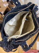 Sac Garance Lacets small cuir noir