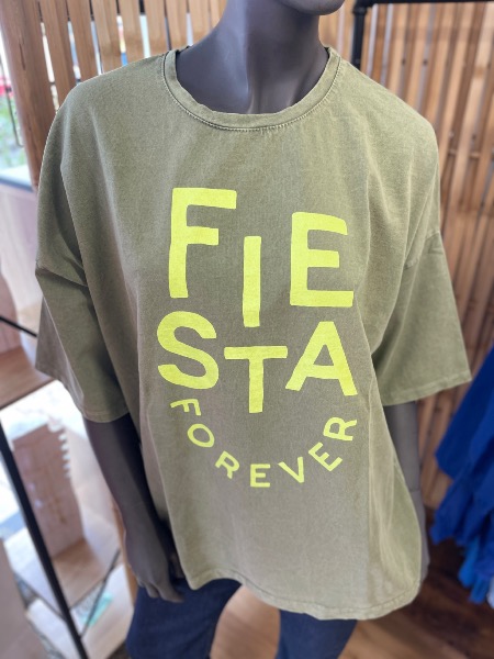 T-shirt Fiesta kaki - Banditas from Marseille